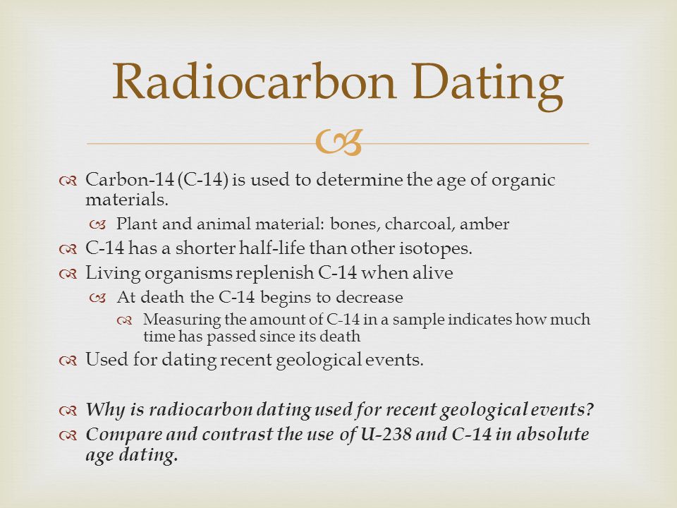 radiocarbon dating animals